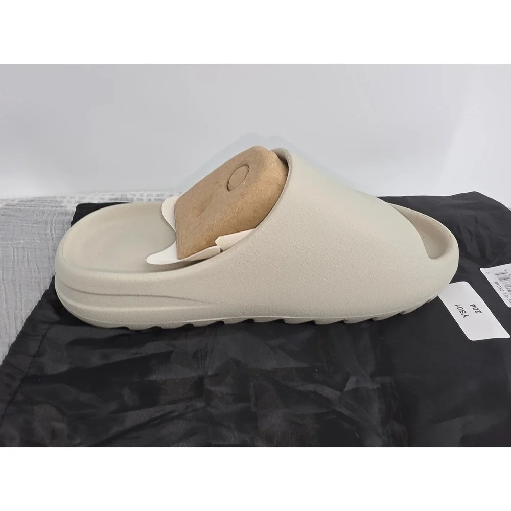 YS-01 Cream Foam Slides Men 9 Slip On Sandals YS01 Neutral Minimalist Lifestyle